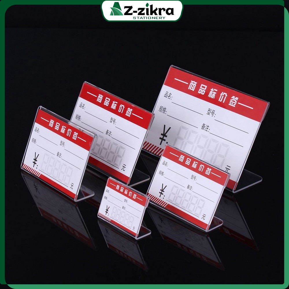 Jual Papan Nama Akrilik Stand Display Meja Kantor Bisnis Kartu Name Tag ...