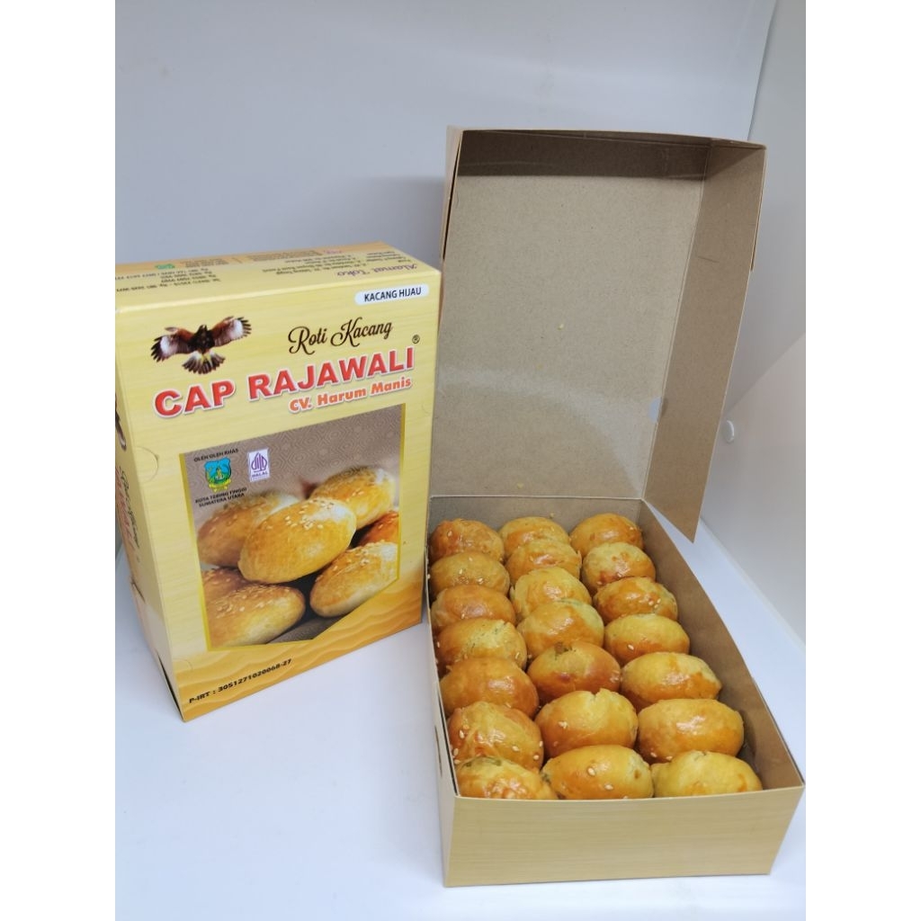 Jual Agen-Medan, Roti Kacang Cap Rajawali, Kacang Hijau Isi 21 Biji ...