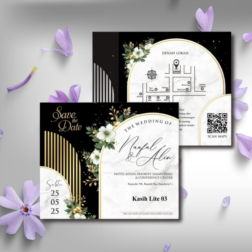 Jual Cetak Undangan pernikahan Kekinian Full Color | Undangan Modern ...