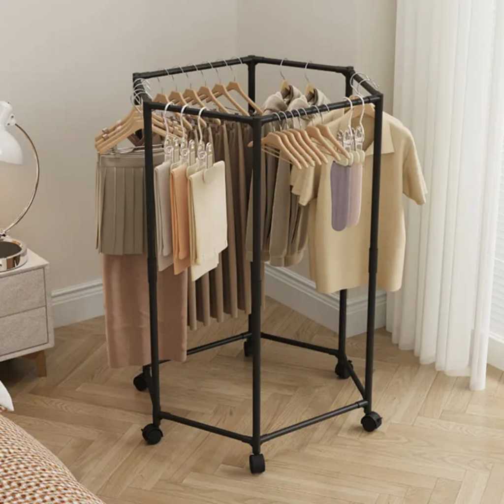 Jual Rak Gantung Baju Portable Gantungan Baju Serbaguna Hemat Ruang ...