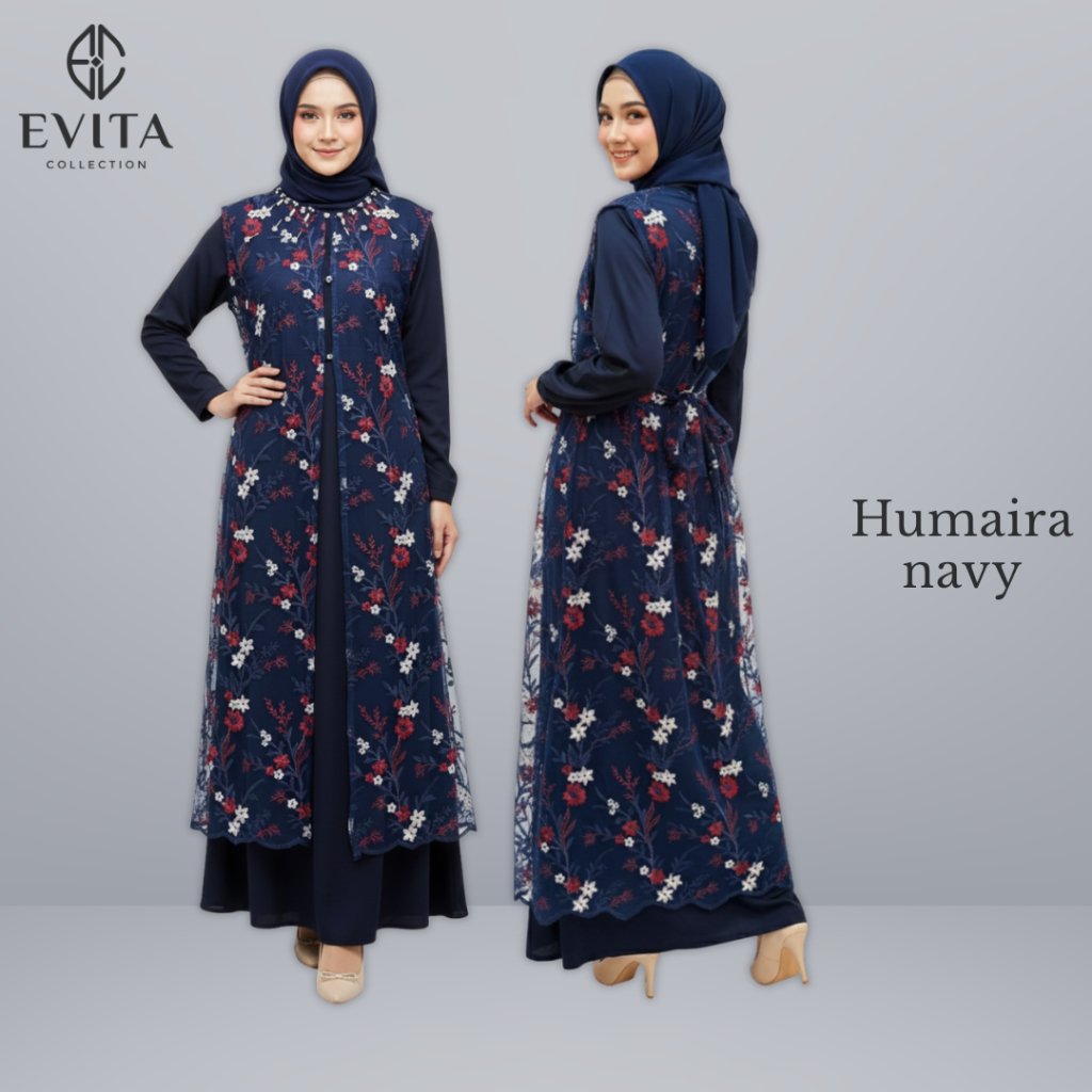 Jual EVITA Gamis Brukat Modern Premium 