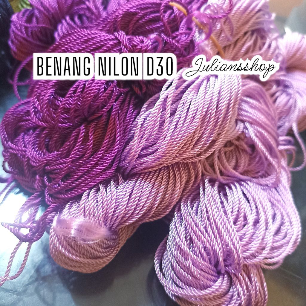 Jual Tali Benang Nilon D30 Bahan DIY Craft Kerajinan Tangan Macrame dan ...