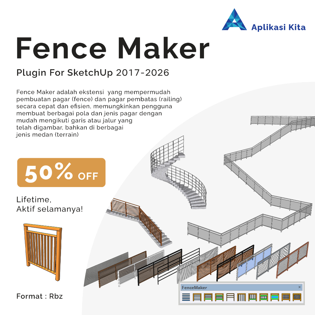 Jual Fence Maker for Sketchup - For Windows | Shopee Indonesia
