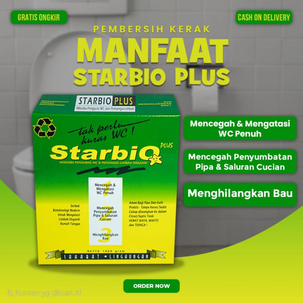 Jual StarBio Plus Pengurai Limbah Septic Tank Penuh Dan Toilet ...