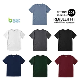 Feastinc Kaos Polos Basic 20s Tshirt Reguler Fit Series Collection