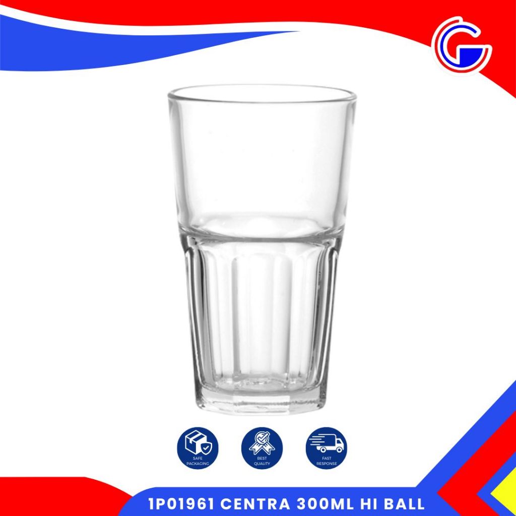 Gelas Kaca Tinggi Ocean Bijian / Gelas Es Teh 300 Ml / 1P01961 Centra 300Ml Hi Ball
