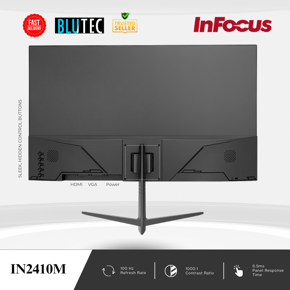 Jual (NEW) INFOCUS 24 INCH MONITOR LED SLIM FRAMELESS 24