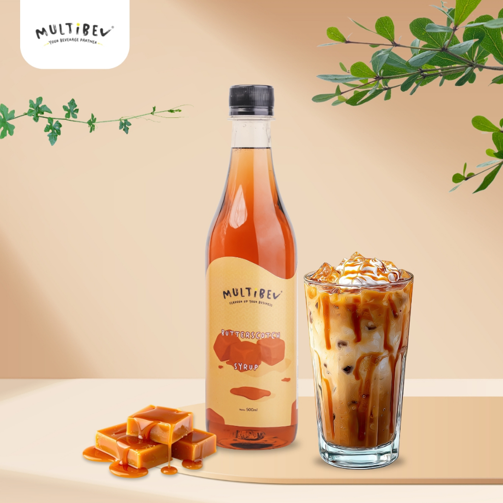 Jual Multibev Butterscotch Flavour Syrup Bottle 500 ML - Sirup Minuman ...