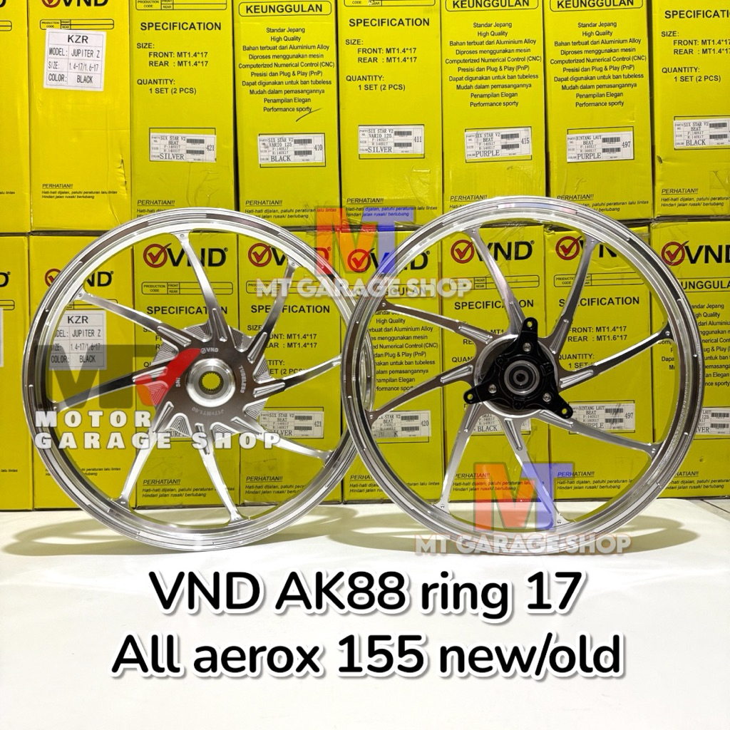 Jual Velg VND AK 88 ring 17 aerox 155 new/old uk 160/160 vnd ak88 ring ...