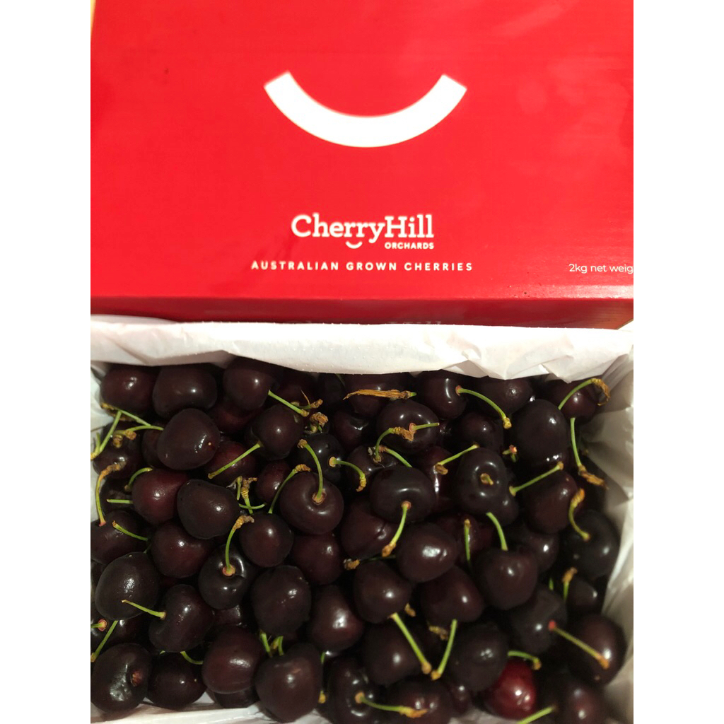 Jual Cherry Red Aust Cherryhill Smile Size 30mm Berat 100gram /pack ...