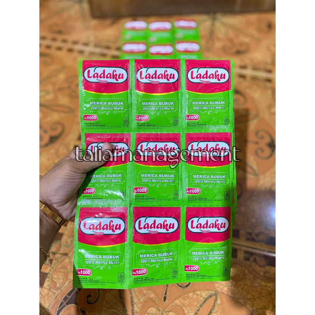 Jual Isi 3 Renteng (36 Sachet) - LADAKU MERICA BUBUK Murni 2,5g