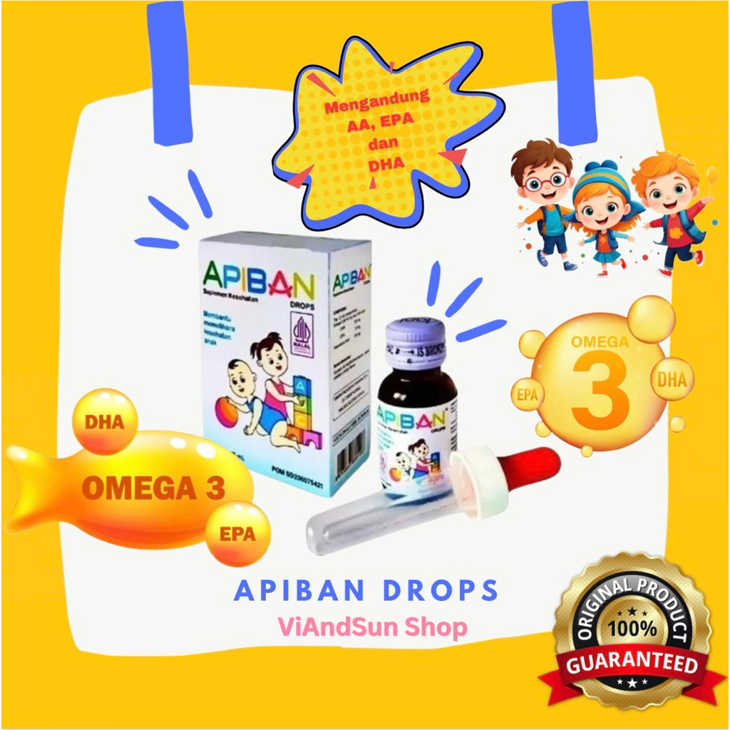 Jual Apiban Drops 15 ml - Vitamin DHA - Vitamin Otak Bayi & Anak ...