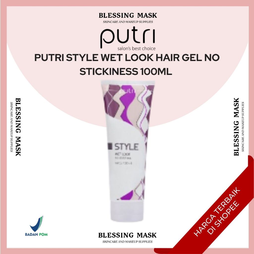Jual Putri Style Wet Look Hair Gel No Stickiness 100ml – Rambut Basah ...