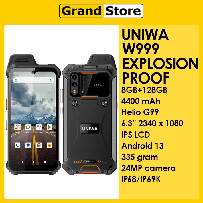 Jual Uniwa W999 | Explosion proof | 4G | Helio G99 | 8GB+128GB ...
