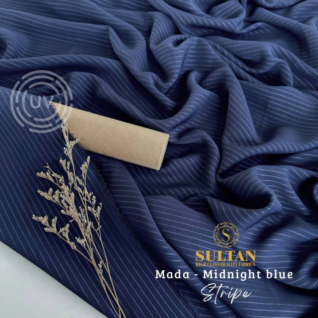 Jual KAIN MADA ANTI UV SULTAN EMBOSS STRIPE 50 cm | Shopee Indonesia