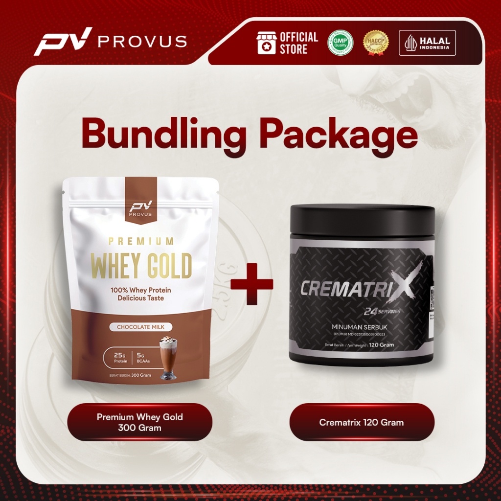 Jual [BUNDLE] Provus Premium Whey Gold 300gr + Provus Crematrix ...
