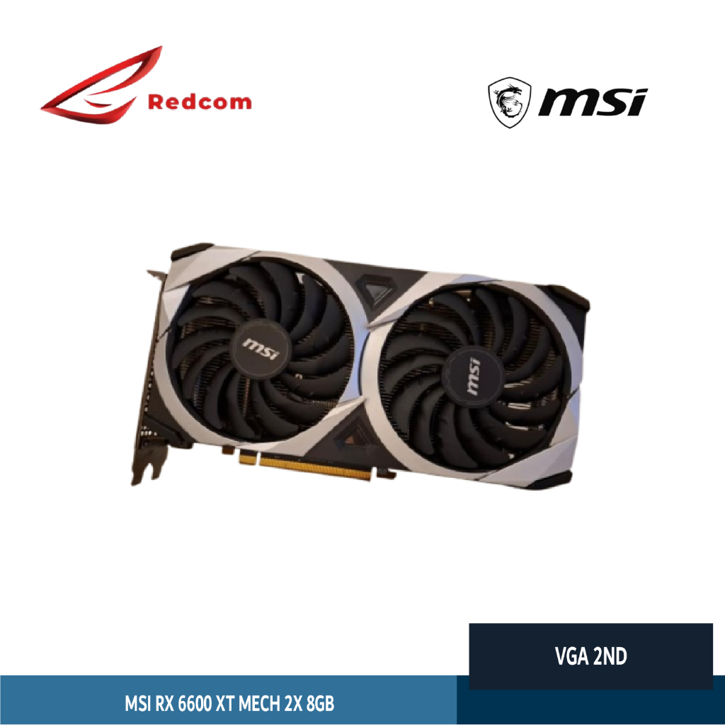 Jual VGA AMD MSI RX 6600 XT MECH 2X 8GB – VGA Gaming AMD Radeon GDDR6 ...