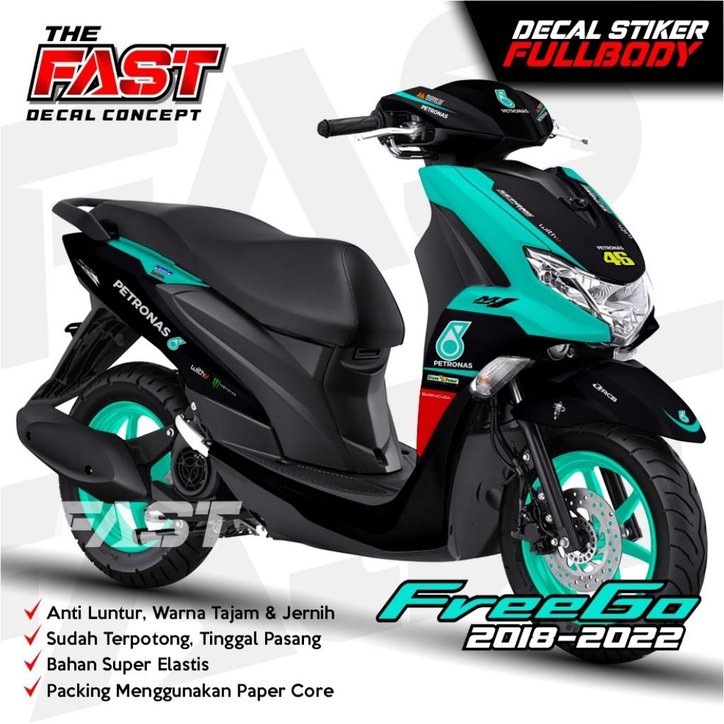 Jual TERBARU Decal Freego 125 2018-2022 Full Body Petronas racing 125 ...