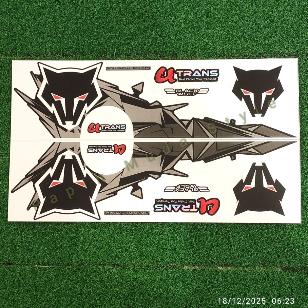 Jual Stiker livery Black wolf miniatur bus RKC/Stiker livery U Trans ...