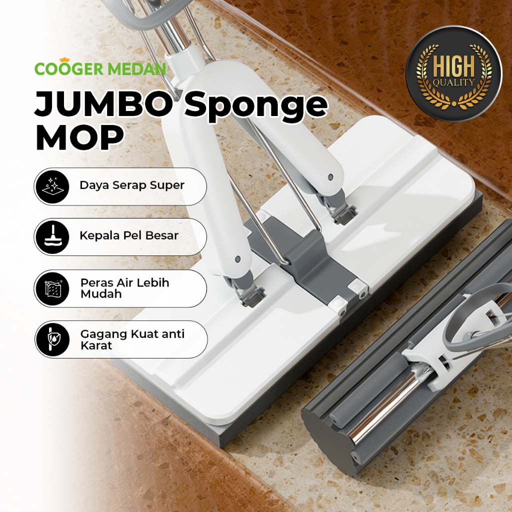 Jual COOGER MEDAN Pel Lantai Spons Busa Besar dengan Peras Otomatis ...