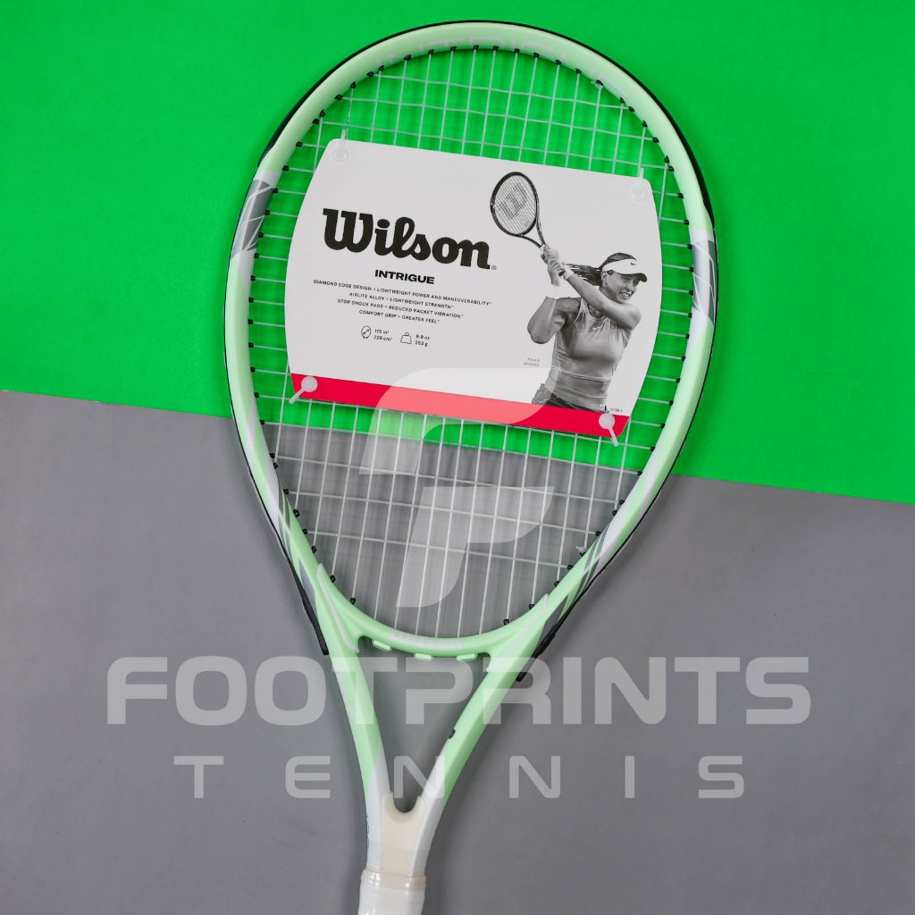 Jual Raket Tenis Wilson Intrigue Mint 113 Tennis Racket 253 gr Original ...