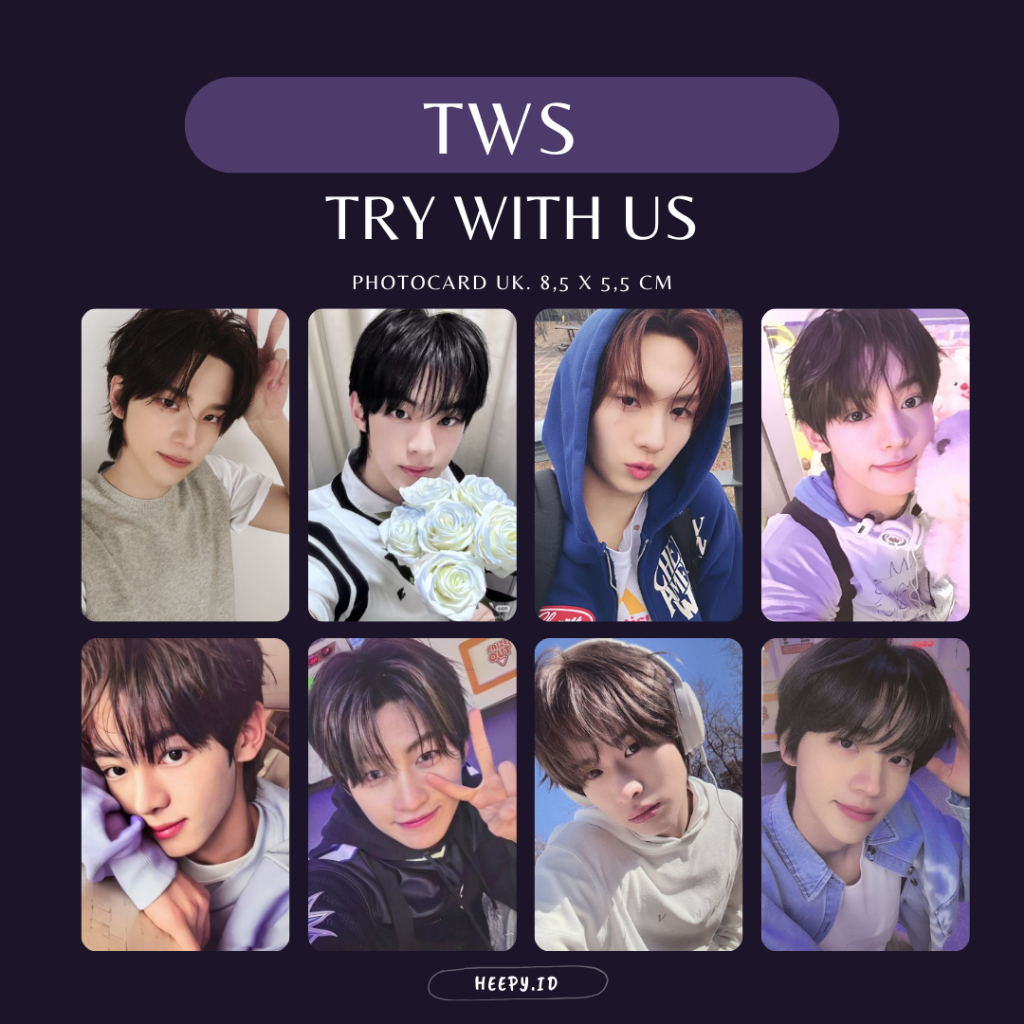 Jual [TWS] UNOFFICIAL PHOTOCARD TWS TRY WITH US | Shopee Indonesia