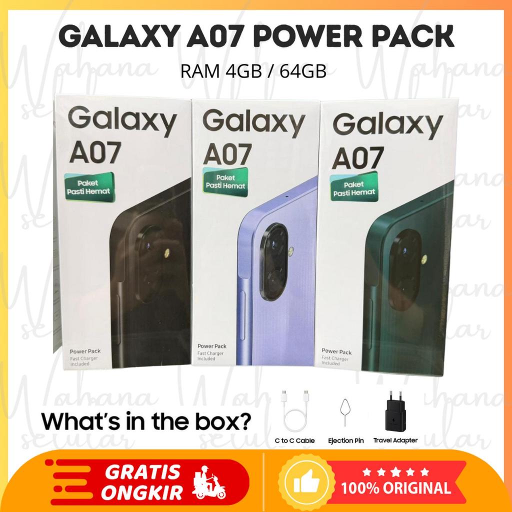 Jual Samsung Galaxy A07 4/64GB | Power Pack Bundle | Gratis Travel ...