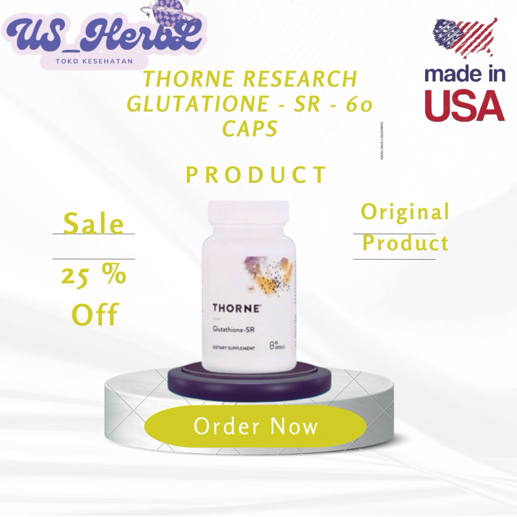 Jual Thorne Research Glutatione - SR - 60 CAPS | Shopee Indonesia