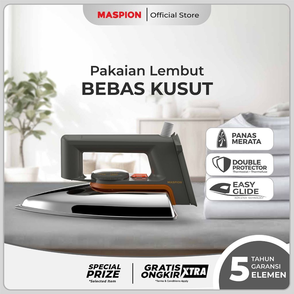 Jual Maspion Setrika Automatic Iron HA-110 (350W) Garansi Resmi Maspion ...