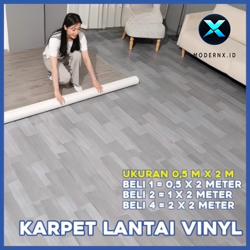 50cmx200cm Karpet Lantai Roll Vinyl Panjang Plastik Anti-Slip Mudah Bersih Motif Kayu / Bertekstur Emboss Ketebalan 0.7 mm/Karpet