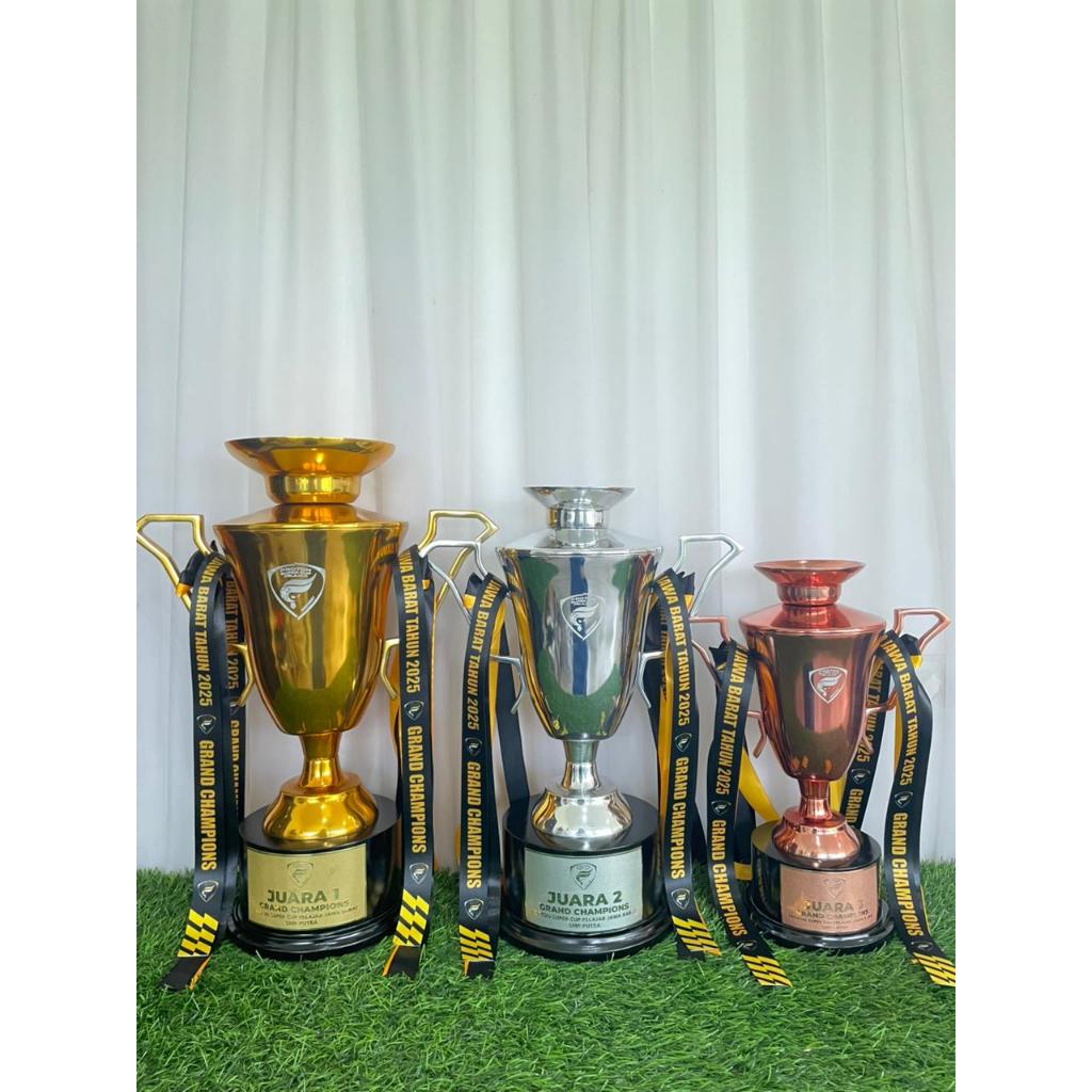 Jual PIALA LOGAM ALUMUNIUM CAWAN 2021 NEW SIZE L CHAMPIONS CUP TROPHY ...