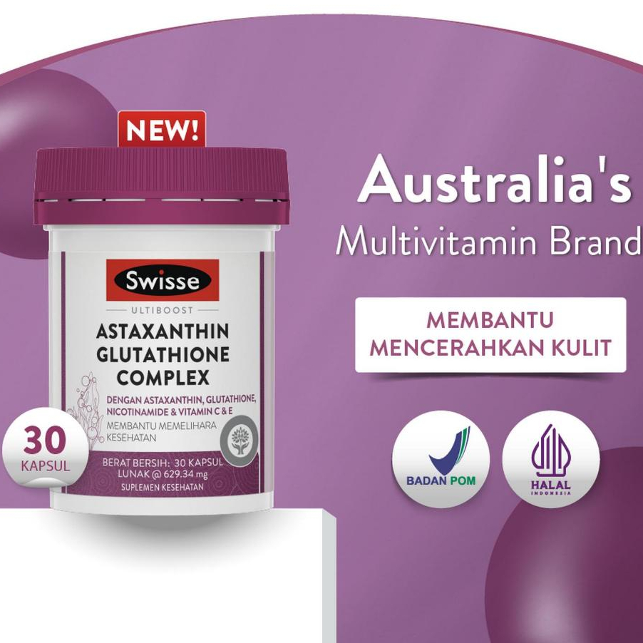 swisse astaxanthin glutathione complex Ultiboost 30 Capsules Out of Stock - lab analysis Select Box Quantity:9 Boxes