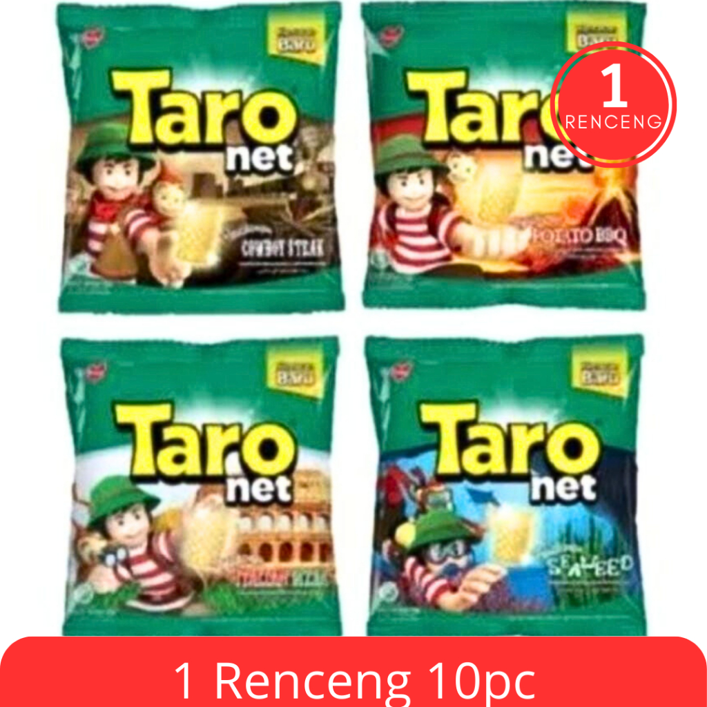 Jual Snack Taro 17gr Isi 10pc | Snack Taro Makanan Ringan Rumput Laut ...