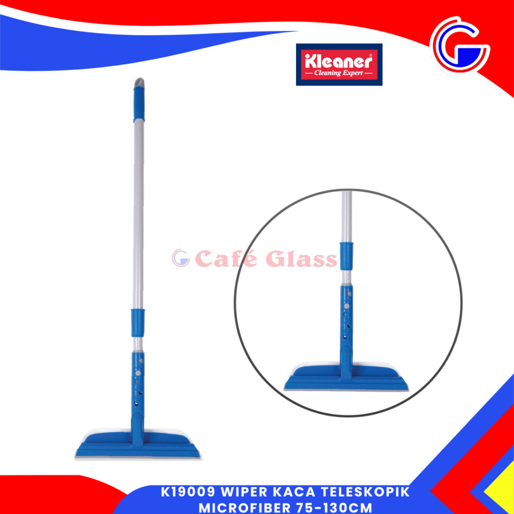 Microfiber Window Wiper - Alat Pembersih Kaca Lepas Pasang - K19009 Wiper Teleskopik Kleaner