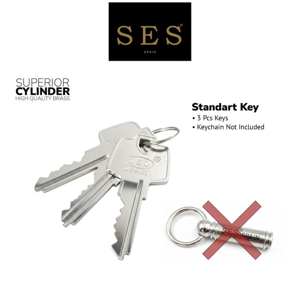 Jual Body Kunci Pintu - Mortise Lock SES Roller 90120B - 30MM SS Sus ...