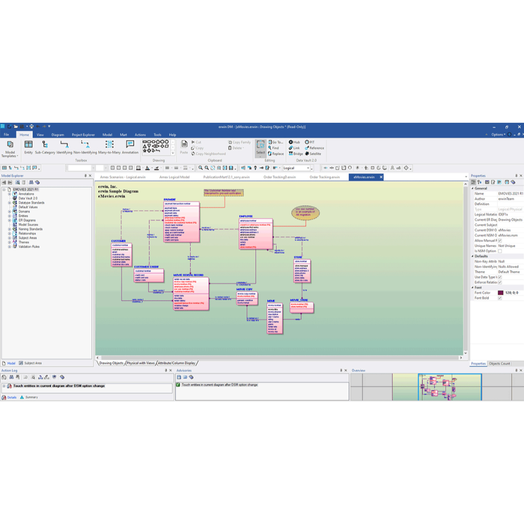 Jual Erwin Data Modeler 12.5.2 Full License Key Software Data Analisis ...