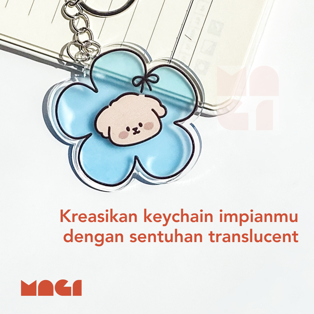 Jual Custom Keychain Translucent Acrylic | Gantungan Kunci Akrilik Semi ...