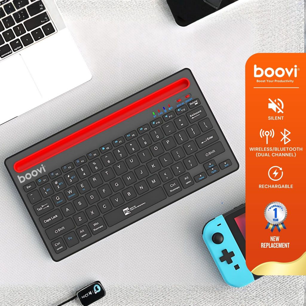 Jual BOOVI K310 Keyboard Slim Low Profile 2.4Ghz Bluetooth Multi ...