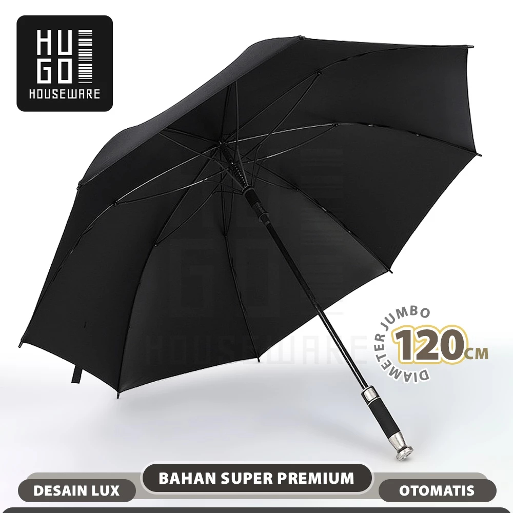 Jual HugoHouseware Payung Golf Besar Jumbo Otomatis Anti UV Protection ...
