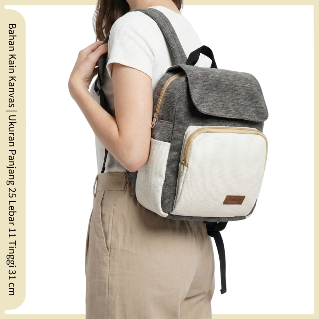 Jual Ransel 3in1 motif polkadot Ransel Kecil Mini Jalan Jalan Fashion ...