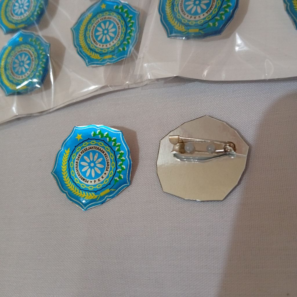 Jual pin pkk atau bross lencana PKK Premium 3cm (Tidak Mudah Rusak ...