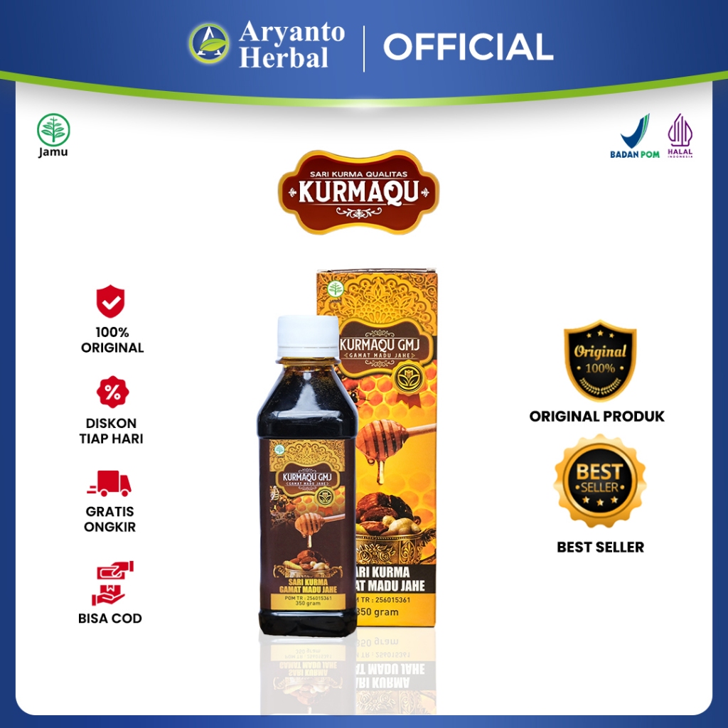 Aryanto Herbal - Obat Lambung Sensitif Sakit Maag Lambung Perih Asam Lambung Tinggi Kurmaqu GMJ Asli