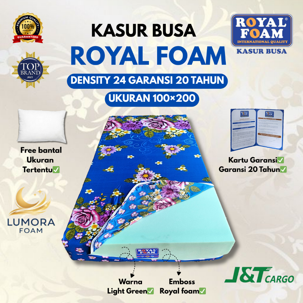 Jual Kasur Busa Royal Foam Premium D24 Ukuran 100x200 Bergaransi 20 ...