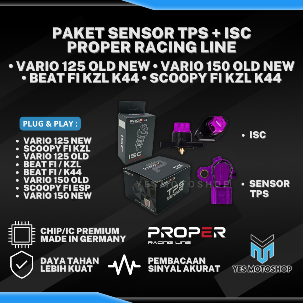 Jual PAKET SENSOR TPS + ISC IDLE SPEED CONTROL LANGSAM MANUAL PROPER ...