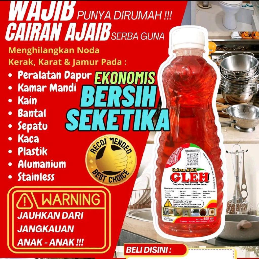 Jual GLEH 450ml Cairan Ajaib Penghilang Noda Karat Dan Jamur | Shopee ...