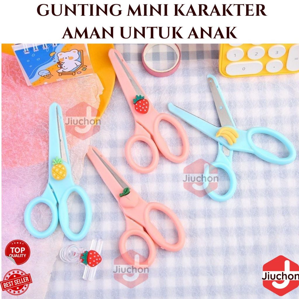 Jual JIUCHON GUNTING MINI KARAKTER AMAN UNTUK ANAK / PAPER SCISSORS FOR ...