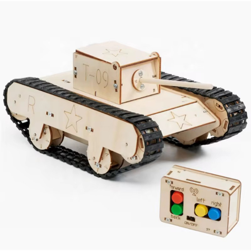 Jual MAINAN ANAKDIY Tank Remote Control T-09 – Paket Rakit Robot Tank ...