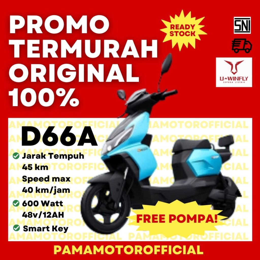 Jual Sepeda Listrik Uwinfly D66A Penerus D65 Best Seller | Shopee Indonesia