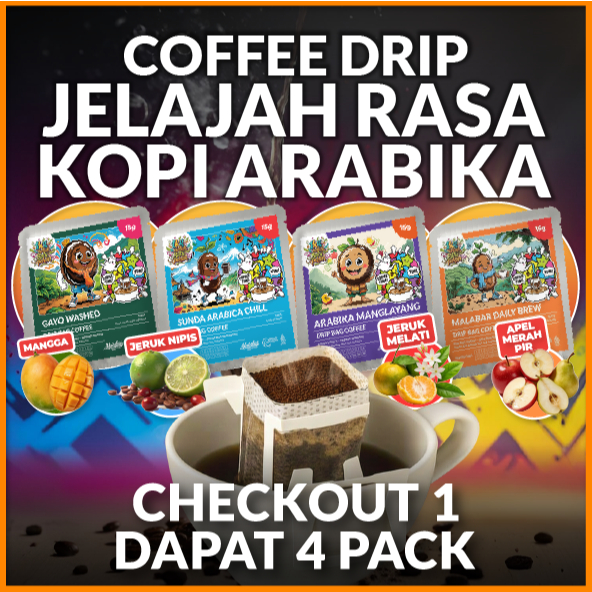 Jual Kopi Arabika Premium Single Origin Drip Bag (15gr) - Gayo Wash ...