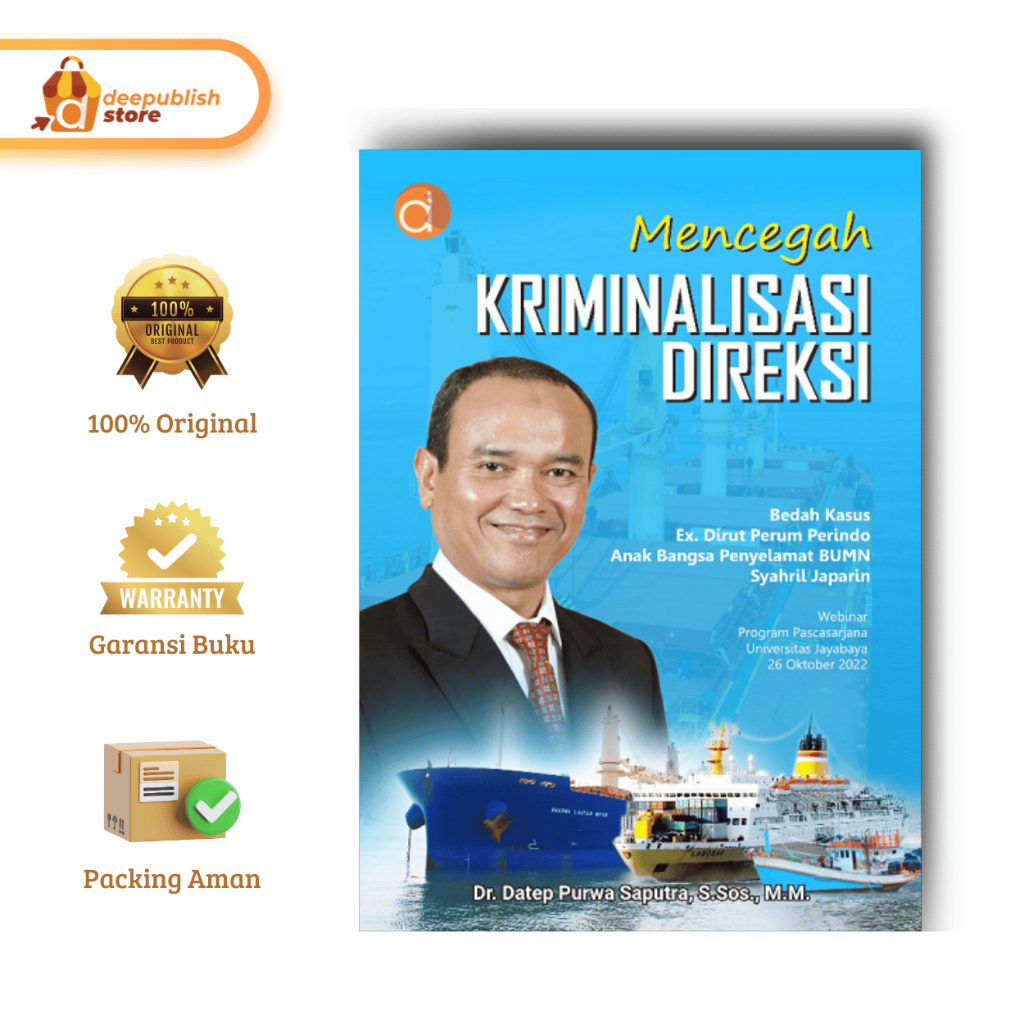 Jual Deepublish | Buku Mencegah Kriminalisasi Direksi | Ekonomi dan ...